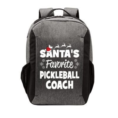 SantaS Favorite Pickleball Coach Funny Christmas Matching Gift Vector Backpack