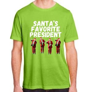 SantaS Favorite President Funny Trump Dance Santa Hat Gift Adult ChromaSoft Performance T-Shirt