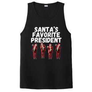 SantaS Favorite President Funny Trump Dance Santa Hat Gift PosiCharge Competitor Tank