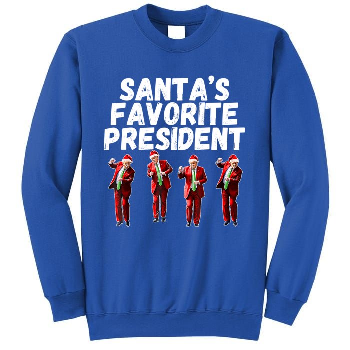 SantaS Favorite President Funny Trump Dance Santa Hat Gift Sweatshirt