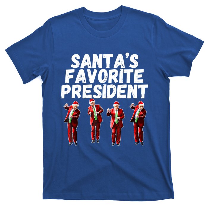 SantaS Favorite President Funny Trump Dance Santa Hat Gift T-Shirt