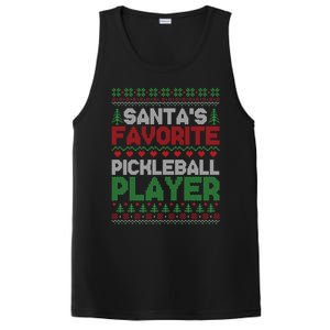 SantaS Favorite Pickleball Player Ugly Christmas Cute Gift PosiCharge Competitor Tank