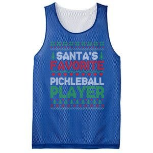 SantaS Favorite Pickleball Player Ugly Christmas Cute Gift Mesh Reversible Basketball Jersey Tank