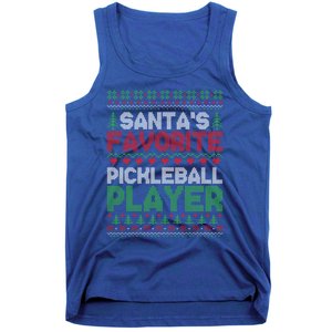 SantaS Favorite Pickleball Player Ugly Christmas Cute Gift Tank Top