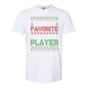 SantaS Favorite Pickleball Player Ugly Christmas Cute Gift Softstyle CVC T-Shirt