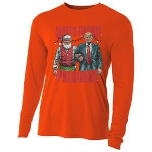 SantaS Favorite President Funny Trump Cool Gift Cooling Performance Long Sleeve Crew