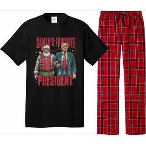 SantaS Favorite President Funny Trump Cool Gift Pajama Set