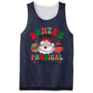 SantaS Favorite Physical Therapist Christmas Therapy Mesh Reversible Basketball Jersey Tank