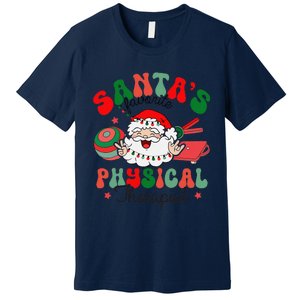 SantaS Favorite Physical Therapist Christmas Therapy Premium T-Shirt