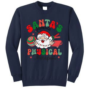 SantaS Favorite Physical Therapist Christmas Therapy Tall Sweatshirt