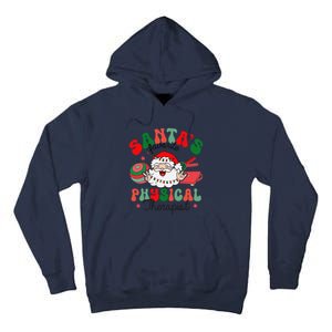 SantaS Favorite Physical Therapist Christmas Therapy Tall Hoodie