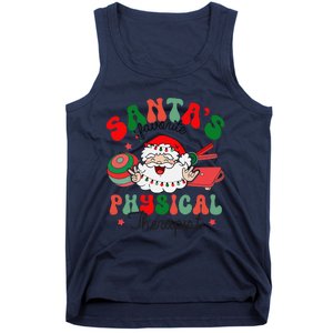 SantaS Favorite Physical Therapist Christmas Therapy Tank Top