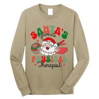 SantaS Favorite Physical Therapist Christmas Therapy Long Sleeve Shirt