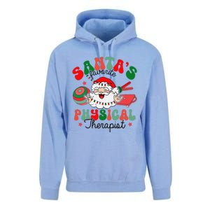 SantaS Favorite Physical Therapist Christmas Therapy Unisex Surf Hoodie