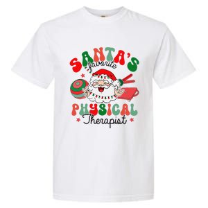 SantaS Favorite Physical Therapist Christmas Therapy Garment-Dyed Heavyweight T-Shirt