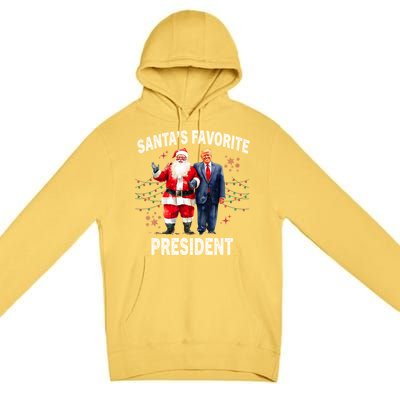 SantaS Favorite President Funny Trump Meaningful Gift Premium Pullover Hoodie