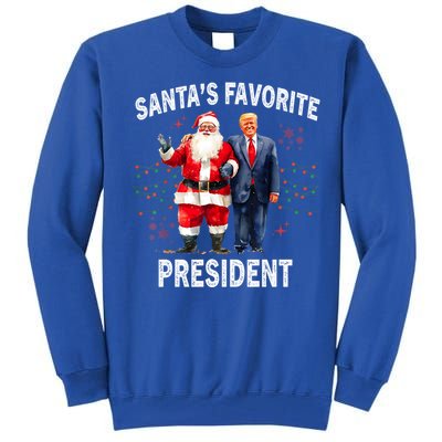 SantaS Favorite President Funny Trump Meaningful Gift Tall Sweatshirt