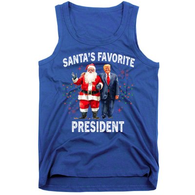 SantaS Favorite President Funny Trump Meaningful Gift Tank Top