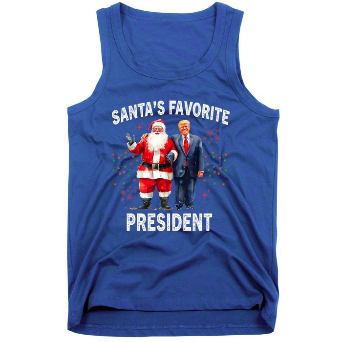 SantaS Favorite President Funny Trump Meaningful Gift Tank Top