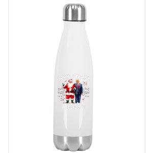 SantaS Favorite President Funny Trump Meaningful Gift Stainless Steel Insulated Water Bottle