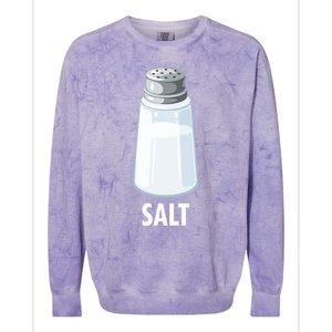 Salt Funny Pepper Salt Group Matching Halloween Gift Colorblast Crewneck Sweatshirt