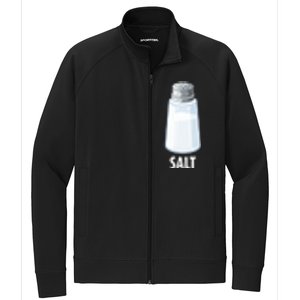 Salt Funny Pepper Salt Group Matching Halloween Gift Stretch Full-Zip Cadet Jacket