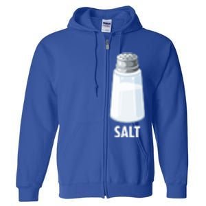 Salt Funny Pepper Salt Group Matching Halloween Gift Full Zip Hoodie