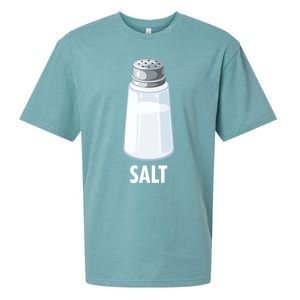 Salt Funny Pepper Salt Group Matching Halloween Gift Sueded Cloud Jersey T-Shirt