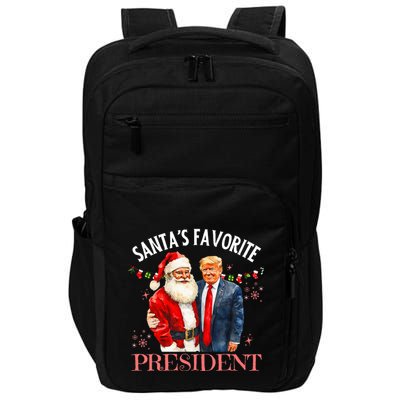SantaS Favorite President Christmas Trump 47th Impact Tech Backpack