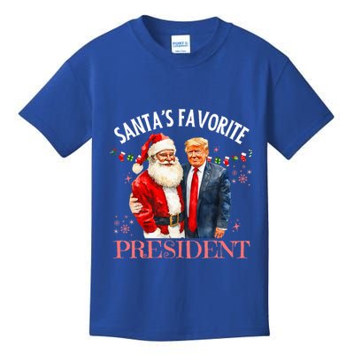 SantaS Favorite President Christmas Trump 47th Kids T-Shirt