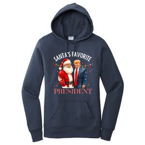 SantaS Favorite President Christmas Trump 47th Women's Pullover Hoodie