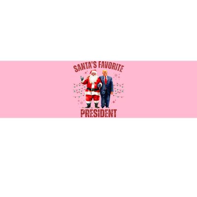 SantaS Favorite President Christmas Funny Trump Xmas Pajama Bumper Sticker