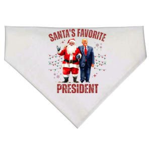 SantaS Favorite President Christmas Funny Trump Xmas Pajama USA-Made Doggie Bandana