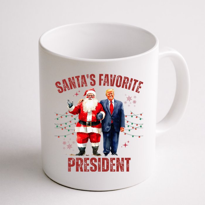 SantaS Favorite President Christmas Funny Trump Xmas Pajama Coffee Mug