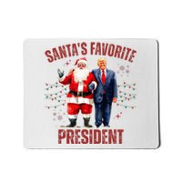 SantaS Favorite President Christmas Funny Trump Xmas Pajama Mousepad