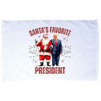 SantaS Favorite President Christmas Funny Trump Xmas Pajama Microfiber Hand Towel