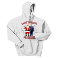 SantaS Favorite President Christmas Funny Trump Xmas Pajama Kids Hoodie