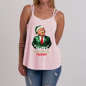 SantaS Favorite President Santa Elf Trump 2024 Christmas Gift Women's Strappy Tank