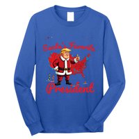 SantaS Favorite President Trump As Santa Results Map Funny Gift Long Sleeve Shirt