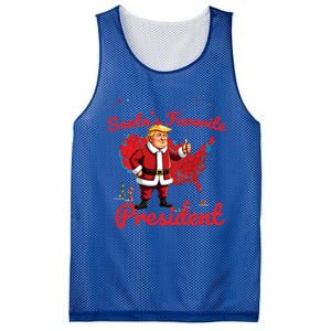 SantaS Favorite President Trump As Santa Results Map Funny Gift Mesh Reversible Basketball Jersey Tank