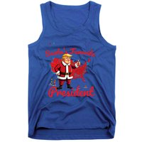 SantaS Favorite President Trump As Santa Results Map Funny Gift Tank Top