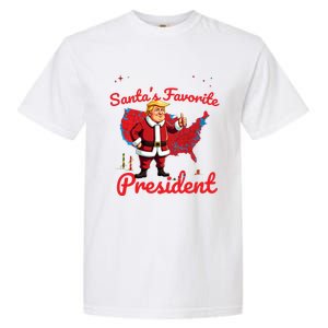 SantaS Favorite President Trump As Santa Results Map Funny Gift Garment-Dyed Heavyweight T-Shirt