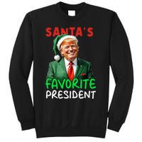 SantaS Favorite President Trump Christmas Santa Hat Sweatshirt