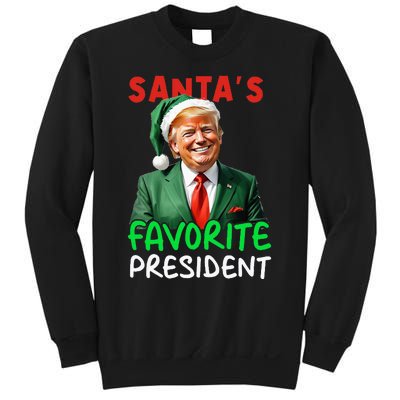 SantaS Favorite President Trump Christmas Santa Hat Sweatshirt