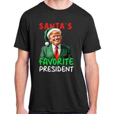 SantaS Favorite President Trump Christmas Santa Hat Adult ChromaSoft Performance T-Shirt