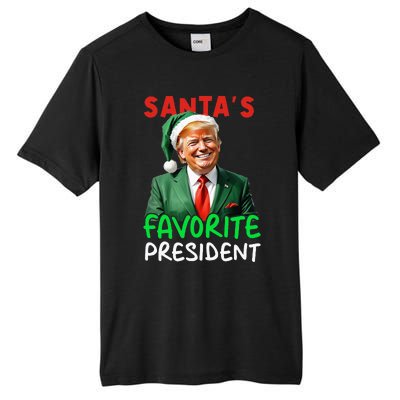 SantaS Favorite President Trump Christmas Santa Hat Tall Fusion ChromaSoft Performance T-Shirt