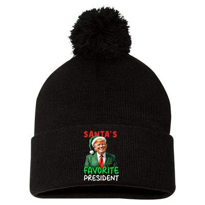 SantaS Favorite President Trump Christmas Santa Hat Pom Pom 12in Knit Beanie