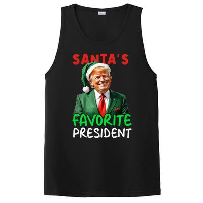 SantaS Favorite President Trump Christmas Santa Hat PosiCharge Competitor Tank