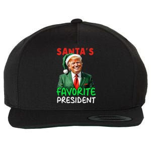 SantaS Favorite President Trump Christmas Santa Hat Wool Snapback Cap