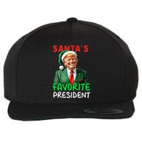 SantaS Favorite President Trump Christmas Santa Hat Wool Snapback Cap